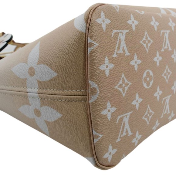 LOUIS VUITTON  Neverfull MM By The Pool Monogram Giant Tote Bag Brume - Picture 9 of 13